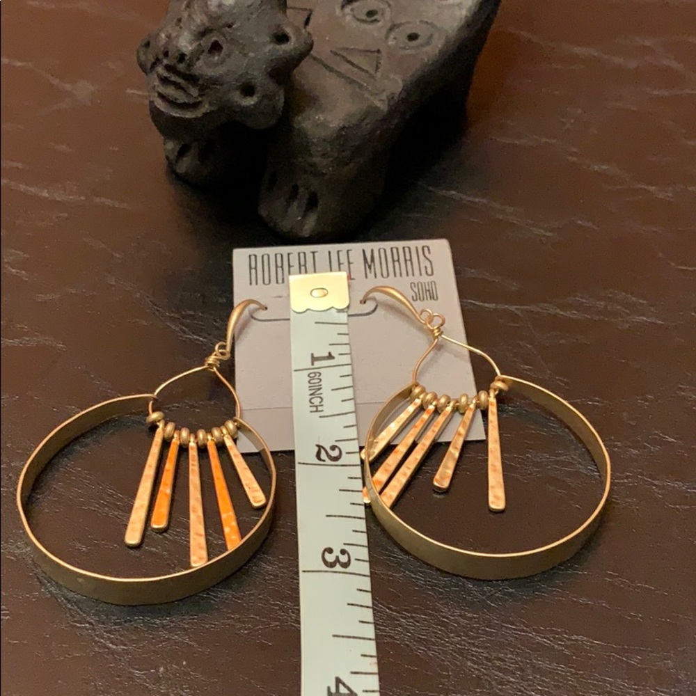 Robert Lee Morris Golden Hour Soft Gold Earrings - Picture 5 of 5